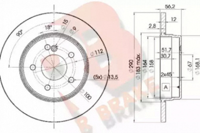 R BRAKE 78rbd21213 -  Тормозной диск